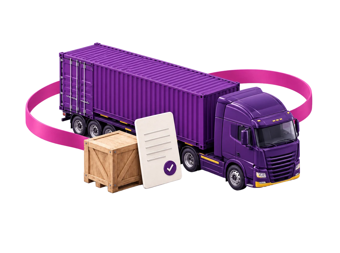 Carga y documentación de una operación de importación.